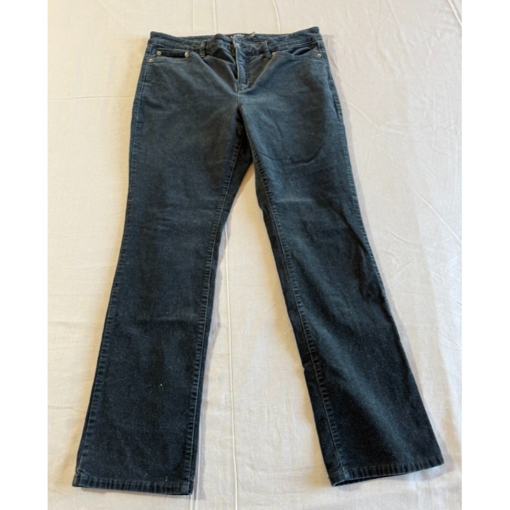 LAUREN RALPH‎ LAUREN Women's BLACK LABEL Straight Black Jeans Size 12P